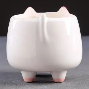 Кашпо для цветов керамическое Совенок 8*8*8 см