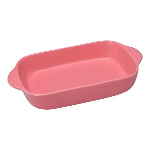Блюдо для запекания Z11135-M.Pink керамическое с ручками 23 см