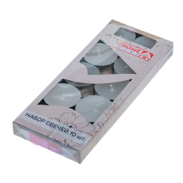 Набор свечей Home Line BB101997 код 266616 декоративных 4*1.5 см 10 шт Набор свечей Home Line BB101997 код 266616 декоративных 4*1.5 см 10 шт