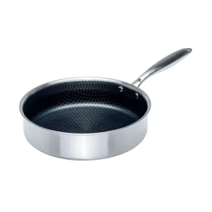 Сотейник Fresca Onyx BB102113 код 276547 из нержавеющей стали с антипригарным покрытием со стеклянной крышкой 28*7.5 см