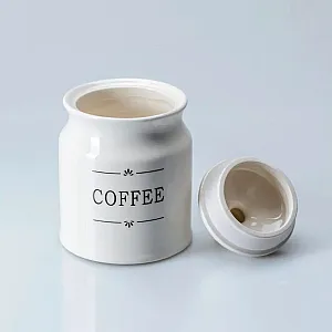 Банка для сыпучих продуктов Fresca Бельфор Coffee QC23A410C код 277780 керамическая 700 мл