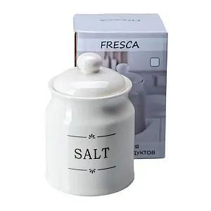 Банка для сыпучих продуктов Fresca Бельфор Salt QC23A410SA код 277810 керамическая 700 мл