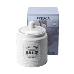 Банка для сыпучих продуктов Fresca Сезанн Salt QC23A519SA код 277896 керамическая 780 мл
