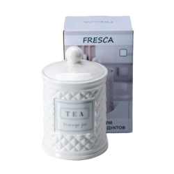 Банка для сыпучих продуктов Fresca Шамбли Tea HC1910104-6.5T код 277919 керамическая 650 мл