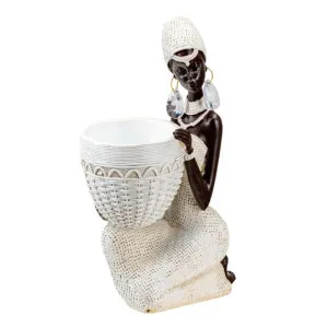 Статуэтка Африканка 30421962 код 293384 полистоун 14*9*24 см