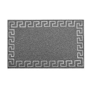 Коврик придверный ComeForte meander 60*90 см серый