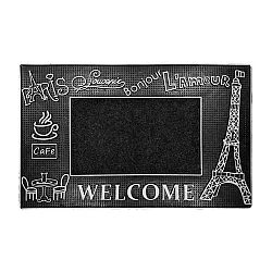 Коврик придверный Akuteks Tekstil PARIS-SILVER-PVCMat 45*70 см