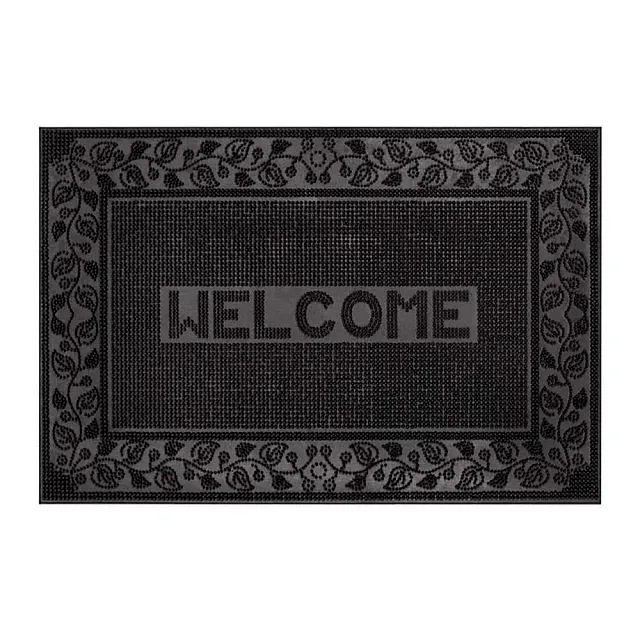 Коврик придверный ComeForte pin mat добро пожаловать резиновый 45*75 см