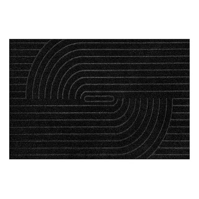 Коврик придверный Qingdao Graceline line mat T-008-black влаговпитывающий 40*60 см черный