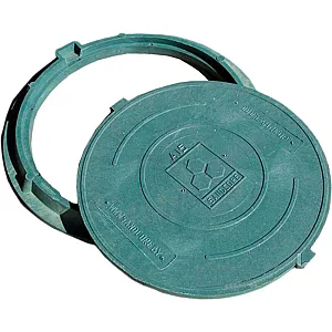 Люк садовый Сандкор ЛСА15З А15 (15кН) зеленый