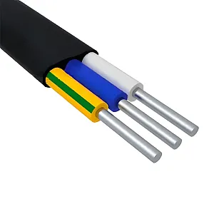 Кабель БелРосКабель АВВГ-П 3*2.5 черный