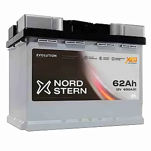 Автомобильный аккумулятор Nordstern Evolution R+ 62 Ah