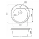 Мойка кухонная AV Engineering AV510510RGTA Richi гранит из искусственного камня 510*510 мм Мойка кухонная AV Engineering AV510510RGTA Richi гранит из искусственного камня 510*510 мм