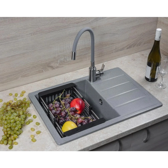 Мойка кухонная AV Engineering AVE615440SLA Mista серебро из искусственного камня 615*440 мм Мойка кухонная AV Engineering AVE615440SLA Mista серебро из искусственного камня 615*440 мм