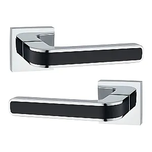 Ручка дверная Lockit Рико КВ A1549Е PC/Black