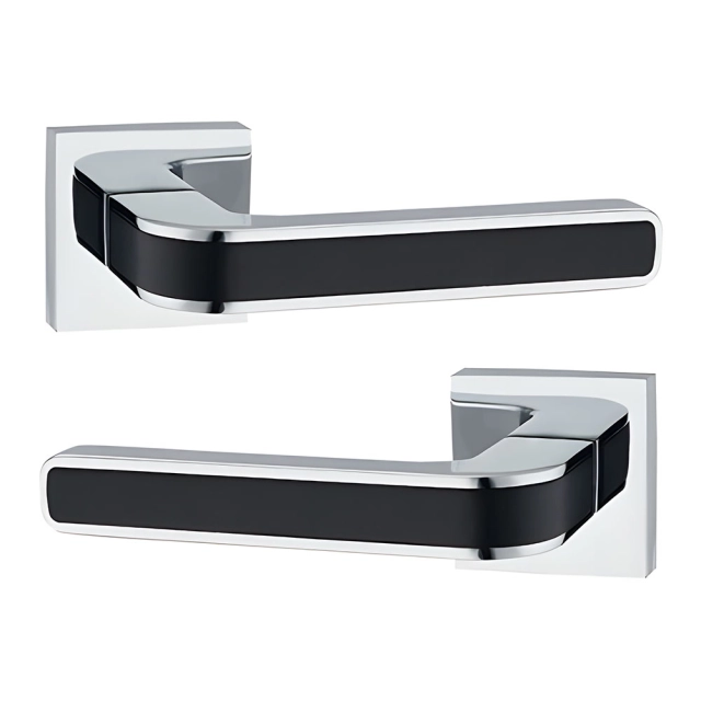 Ручка дверная Lockit Рико КВ A1549Е PC/Black Ручка дверная Lockit Рико КВ A1549Е PC/Black