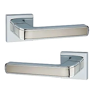 Ручка дверная Lockit Рико КВ A1549Е SN/PC