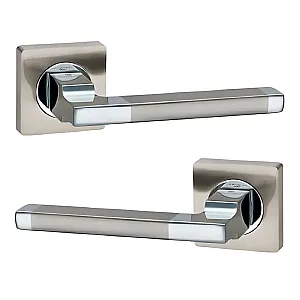 Ручка дверная Lockit Салерно AL E7 SN/PC