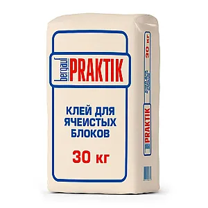 Клей для ячеистых блоков Bergauf Praktik 30 кг