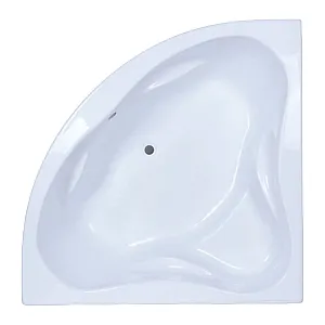 Ванна акриловая угловая AquaFonte Bergamo каркас и экран в комплекте 1400*1400 мм