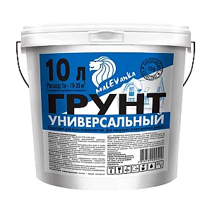 Грунт Malevanka Универсальный для наружных и внутренних работ 10 л