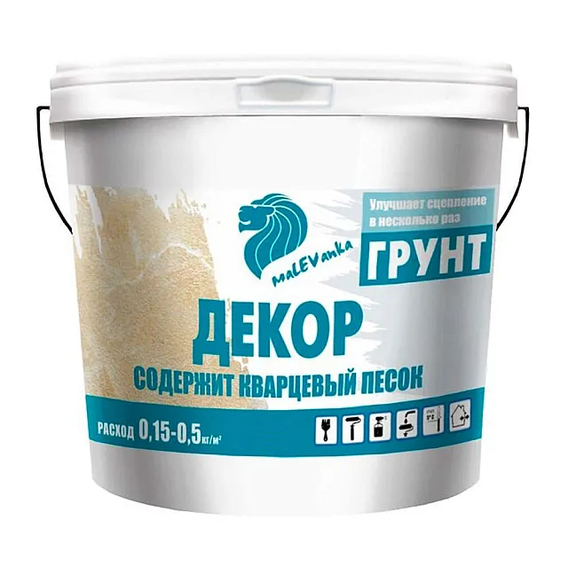 Грунт Malevanka Декор для наружных и внутренних работ 5 л