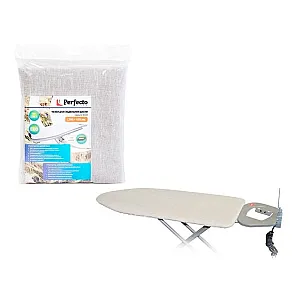 Чехол для гладильной доски Perfecto Linea Eco 42-007053 лен с подложкой 1200*420 мм