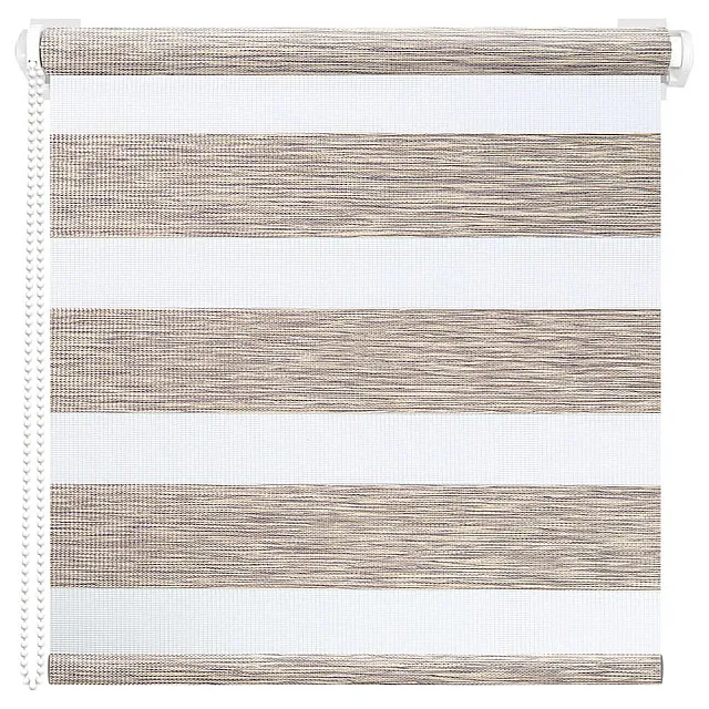 Штора рулонная Вудэн 014.13 90*160 см бежево-серый