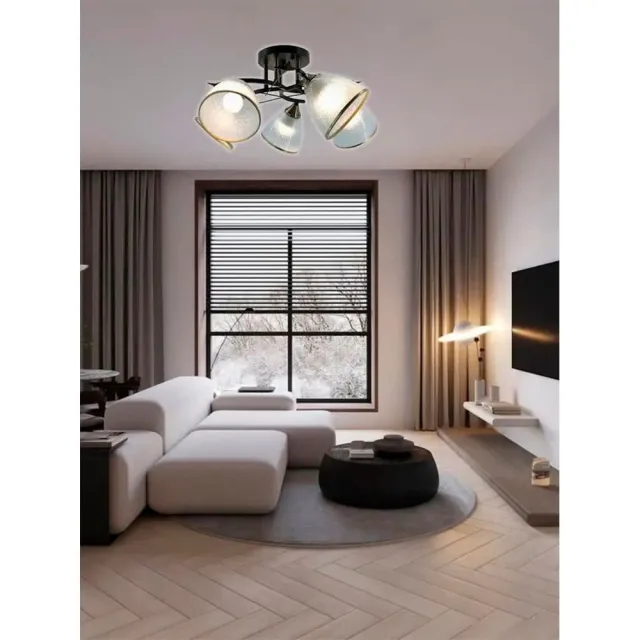 Светильник Айтин-Про НПБ 02-5*60-101 6051/5 черный/бронза