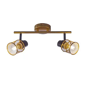 Светильник Айтин-Про НПБ 02-2*60-102 51988/2 золото/черный