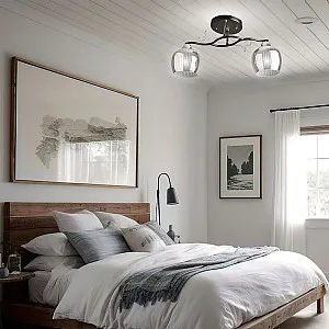 Светильник Айтин-Про НПБ 02-2*60-101 8333/2B черный/хром