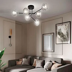 Светильник Айтин-Про НПБ 02-6*60-101 RH8242/6 черный/хром