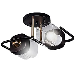 Светильник Айтин-Про НПБ 02-2*60-101 8458/2 черный/медь