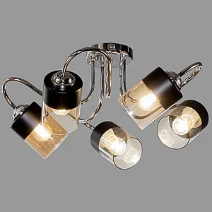 Светильник Айтин-Про НПБ 02-5*60-102 C1445/5A хром черный/черный