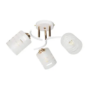 Светильник Айтин-Про НПБ 02-3*60-101 K2179/3 белый/золото