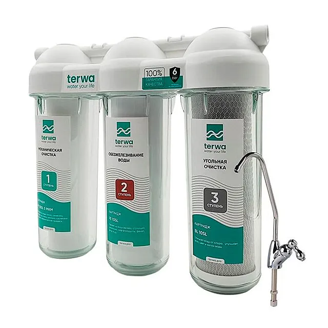 Фильтр Terwa Трио Антижелезо трехступенчатый