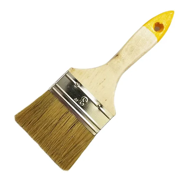 Кисть плоская Hiborg Стандарт Y-100-126 натуральная щетина 3