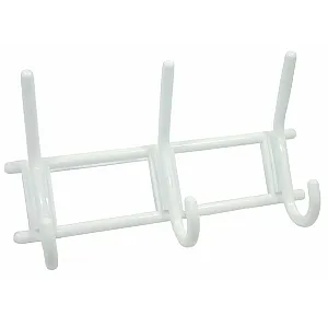 Вешалка Металлист МЕ0000000000522 3-х крючковая пластмасса снежно-белая