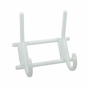 Вешалка Металлист МЕ0000000000537 2-х крючковая пластмасса снежно-белая