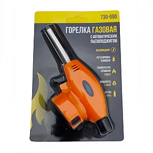 Горелка газовая Hiborg Y-730-090 с пьезоподжигом и керамическим соплом