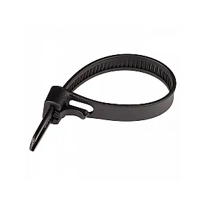 Стяжка многоразовая нейлоновая Европартнер PRM 200*7.5 мм черная 6 шт