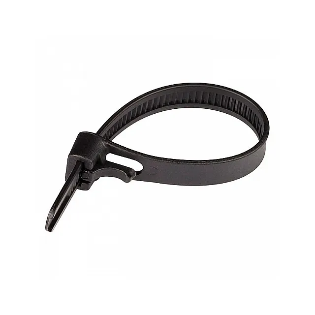 Стяжка многоразовая нейлоновая Европартнер PRM 200*7.5 мм черная 6 шт