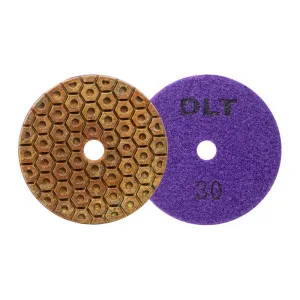 Круг алмазный DLT №10 Р30 шлифовальный гибкий для сухой шлифовки 100 мм