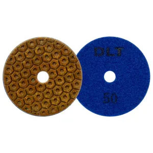 Круг алмазный DLT №10 Р50 шлифовальный гибкий для сухой шлифовки 100 мм