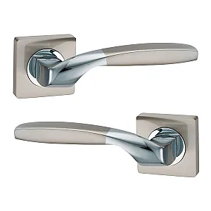 Ручка дверная Lockit Виченца AL SN/PC