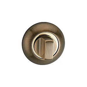 Завертка сантехническая Lockit круглая старая бронза/золото