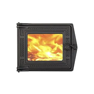 Дверка топочная ДТ-3 со стеклом 270*230 мм