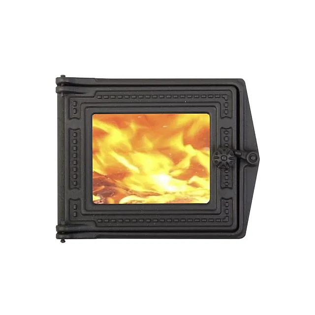 Дверка топочная ДТ-3 со стеклом 270*230 мм