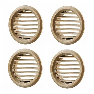 Вентрешетка Vents МВ 50/4бВ круг светлый дуб 4шт