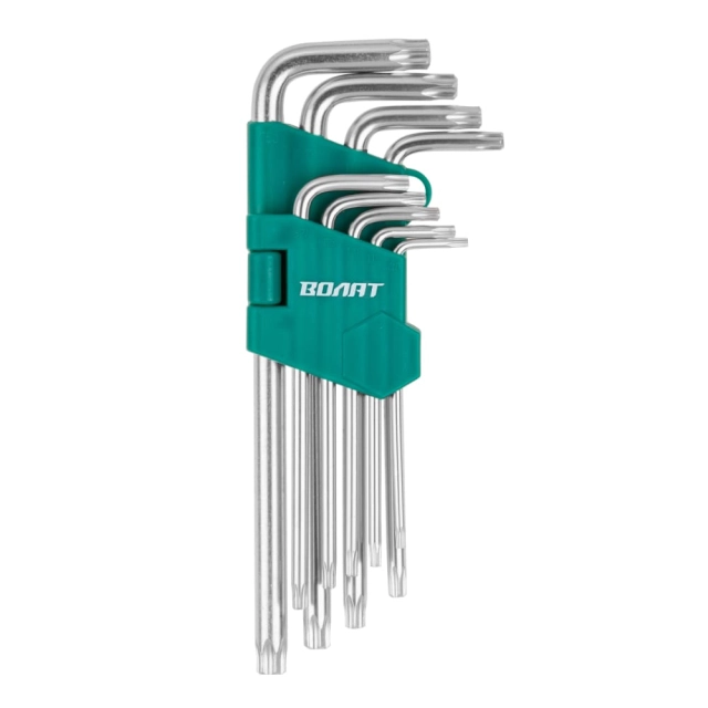 Набор ключей Torx T10-T50 Волат 11020-09 длинных 9 шт Набор ключей Torx T10-T50 Волат 11020-09 длинных 9 шт